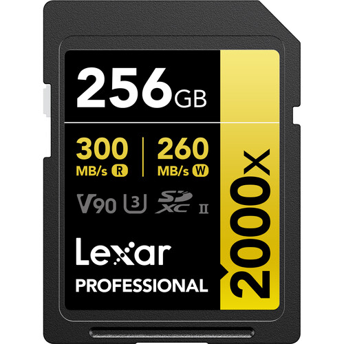 Lexar 256GB Professional 2000x UHS-II SDXC - 1